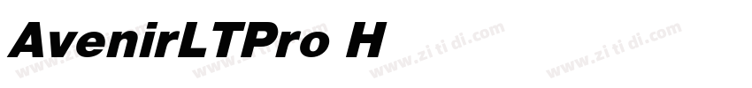AvenirLTPro HeavyObl字体转换